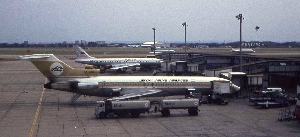 Boeing 727-224 5A-DAH (Libyan Arab) | Heathrow, 7/7/72. Scan | Flickr