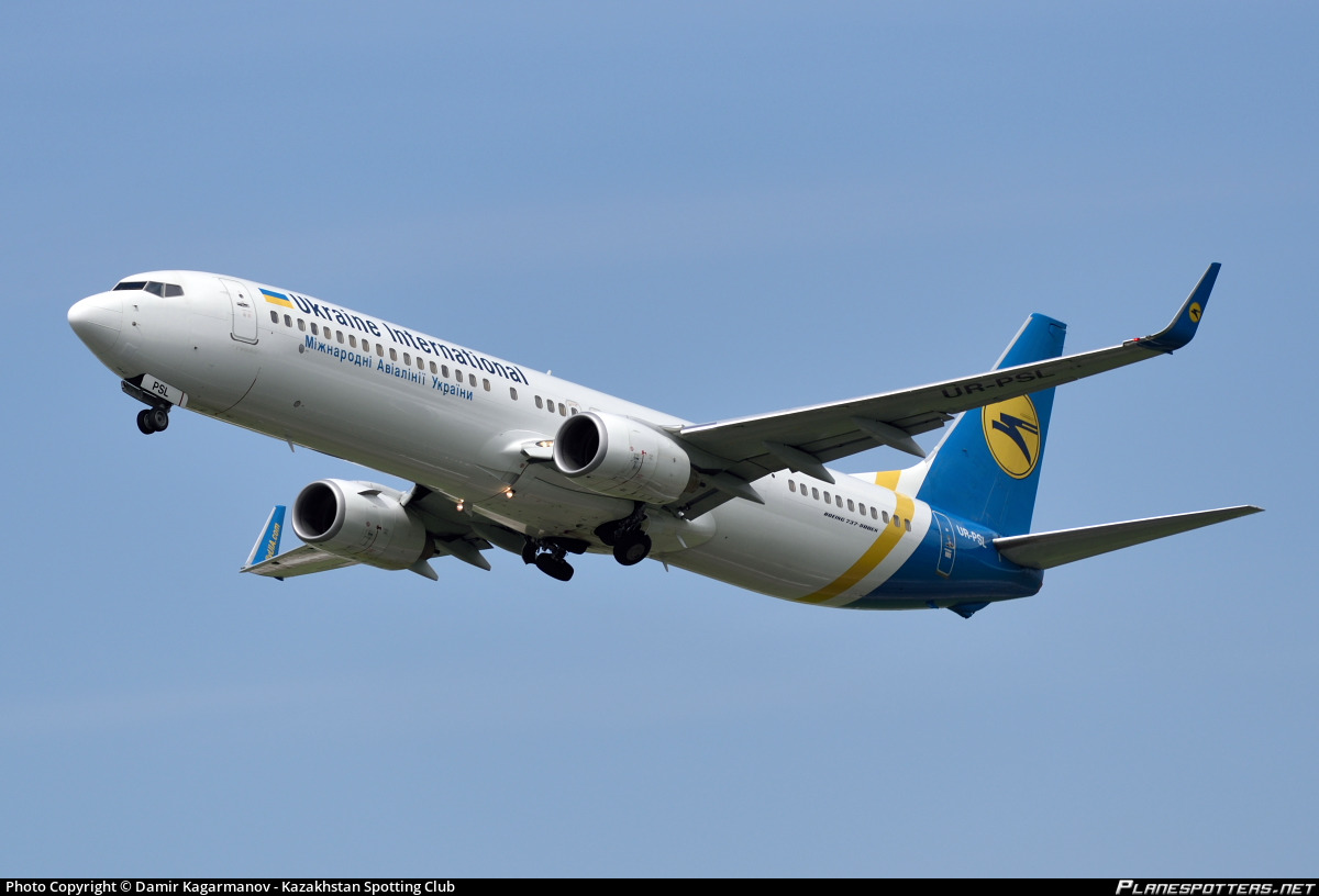 UR-PSL Ukraine International Airlines Boeing 737-94XER(WL) photographed at Almaty International (ALA / UAAA) by Damir Kagarmanov - Kazakhstan Spotting Club