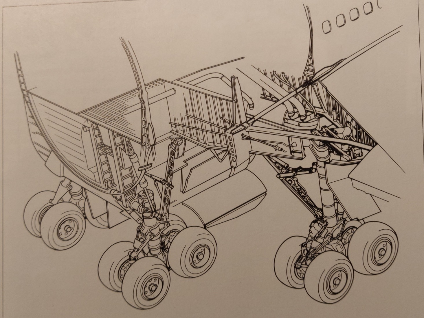 Boeing 747-200 landing gear