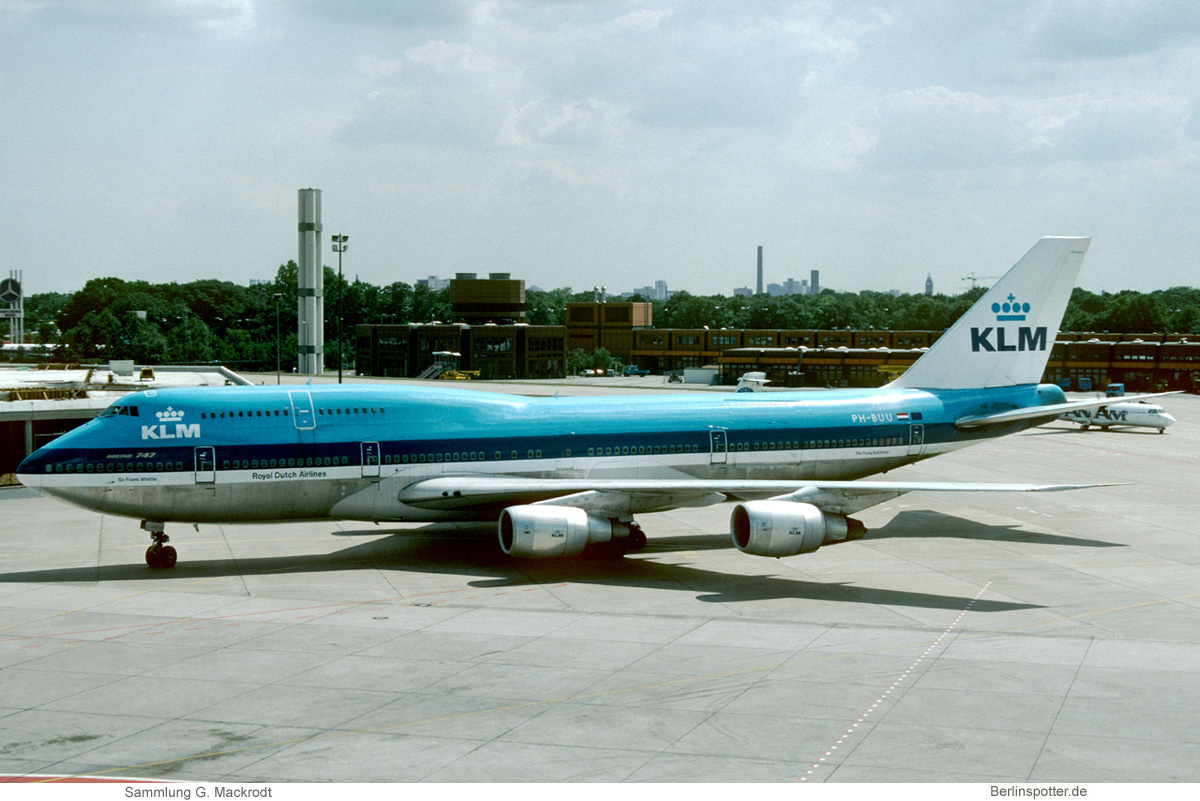 KLM Royal Dutch Airlines, Boeing 747-300 PH-BUU (TXL 05/1991)