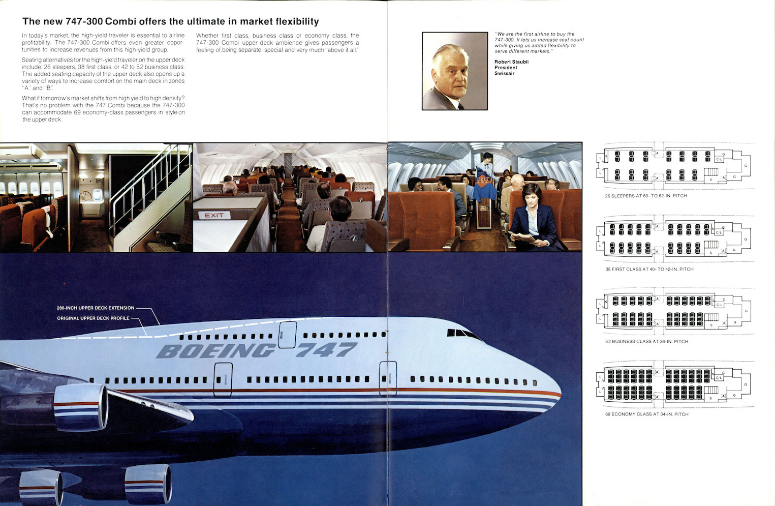 Boeing 747-300 advertisement