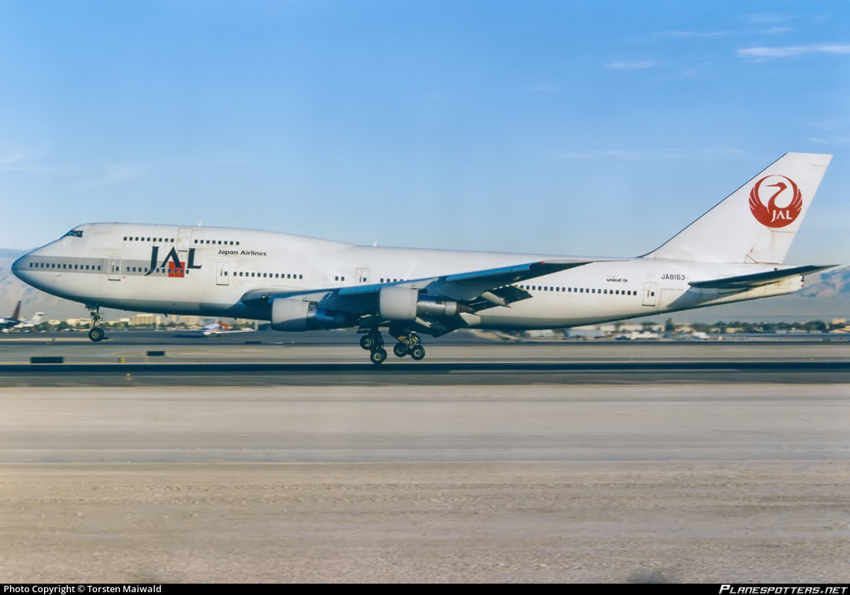 JA8163 Japan Airlines Boeing 747-346 photographed at Las Vegas Harry Reid International (LAS / KLAS) by Torsten Maiwald