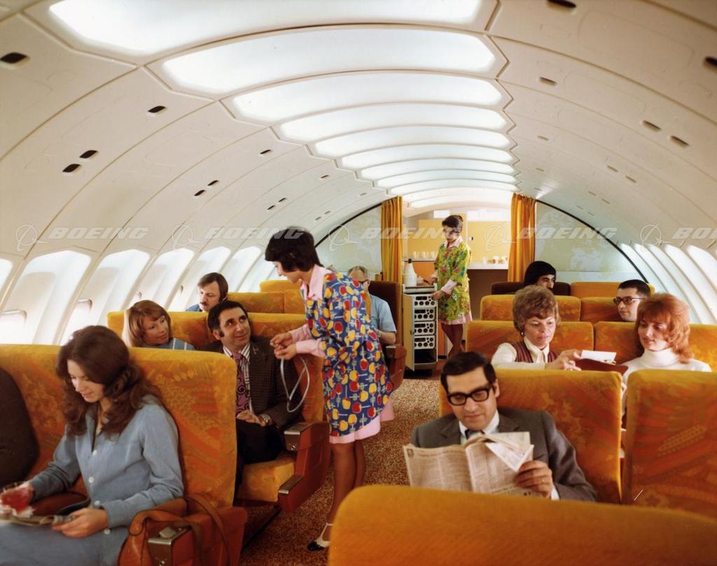 Boeing Images - 747SP Mock-Up Upper Deck Interior