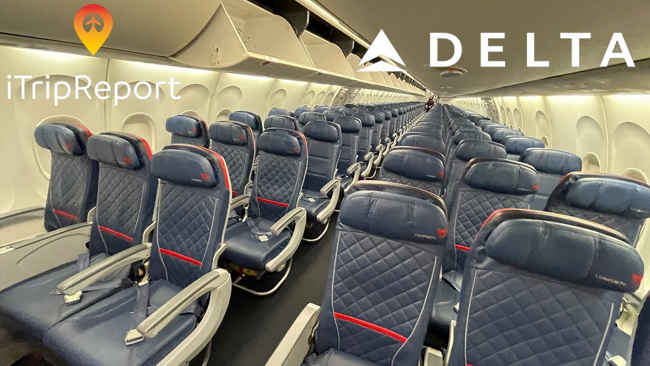 Boeing 757-200 | Dealta AIrlines | six abreast aircraft interior |  Economy Class Trip Report - YouTube