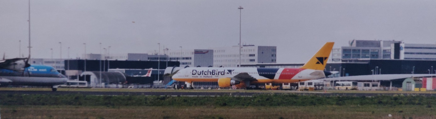 Boeing 757-200 | Dutchbird | taking off at Schiphol airport