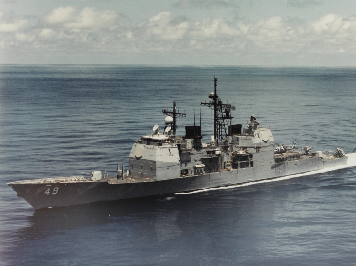 USS Vincennes guided missile cruiser