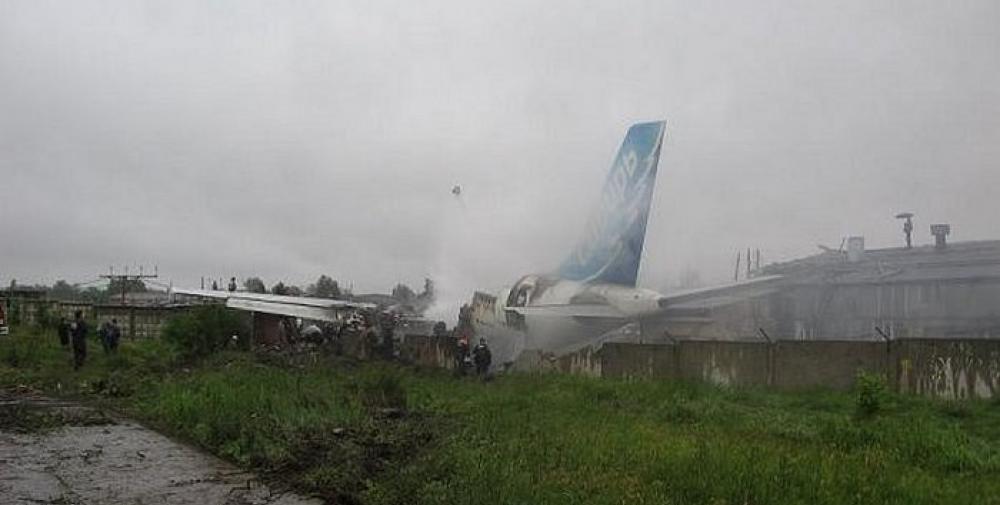 Airbus A310-324 | S7 Airlines | F-OGYP | burned out wreckage