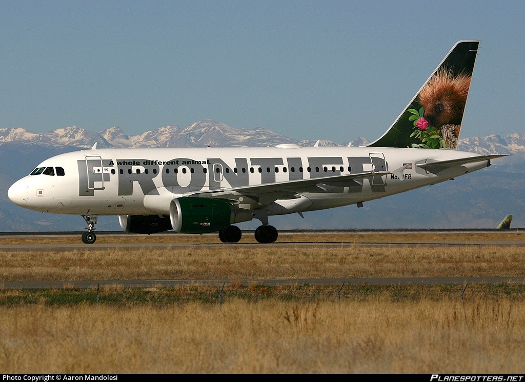 N809FR Frontier Airlines Airbus A318-111 Photo by Aaron Mandolesi | ID  058064 | Planespotters.net