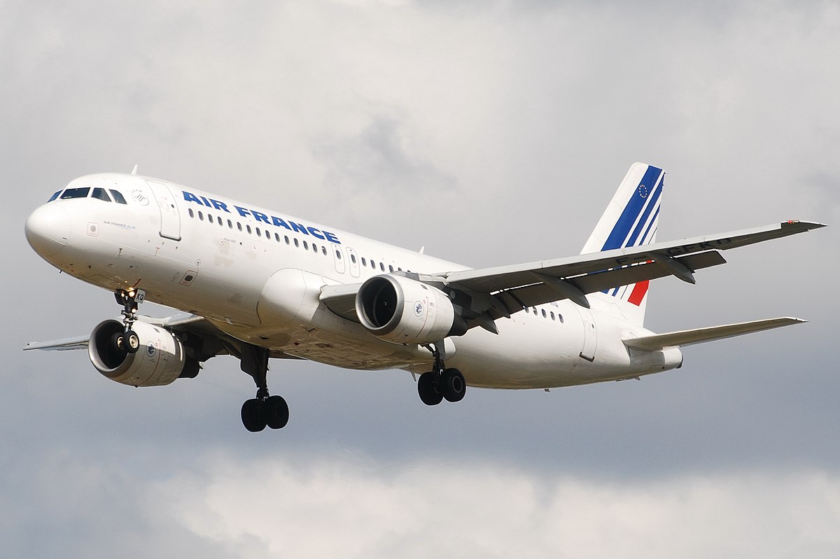 Airbus A320-111 | Air France | F-GFKQ | "Ville de Berlin"| Landing at Toulouse Blagnac airport July 2009