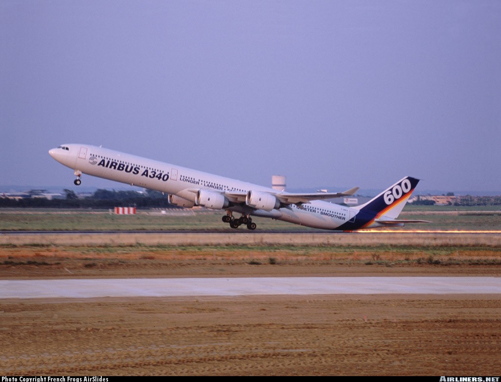 Airbus A340-600 | F-WWCA | minimum unstick speed test with tail strike