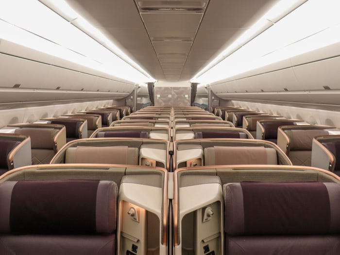 Singapore Airlines Airbus A350-900ULR business class