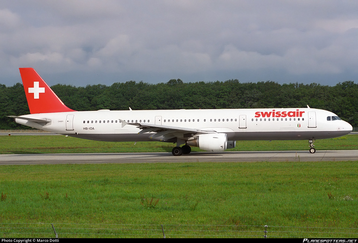 HB-IOA Swissair Airbus A321-111 photographed at Geneva Cointrin (GVA / LSGG) by Marco Dotti