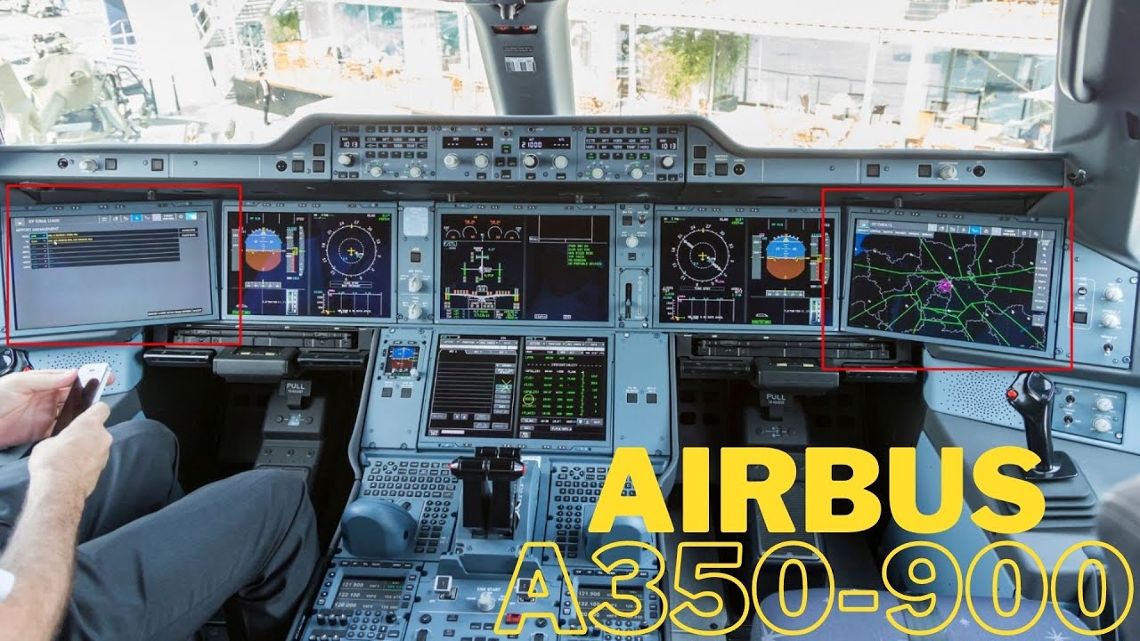 Airbus A350-900 Cockpit: Synthetic Vision System Test Flight