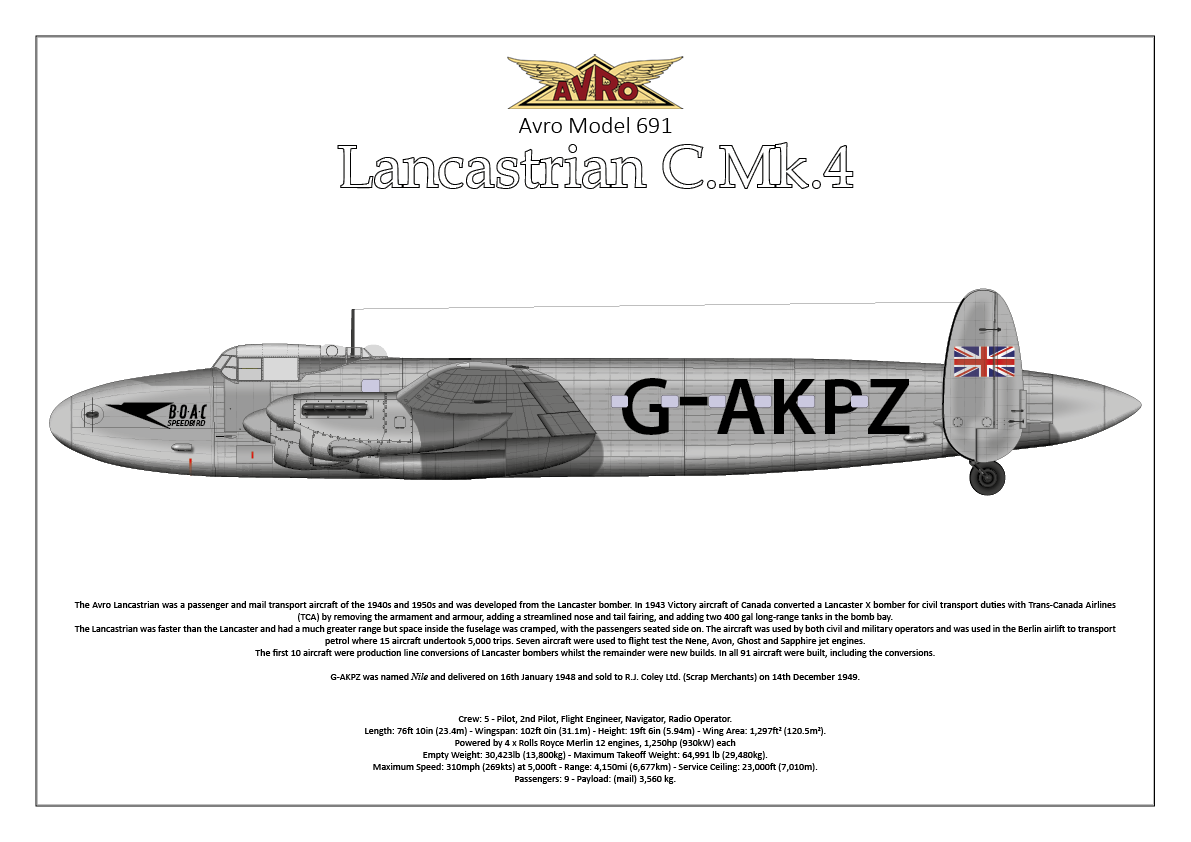 Avro Lancastrian - Model 691