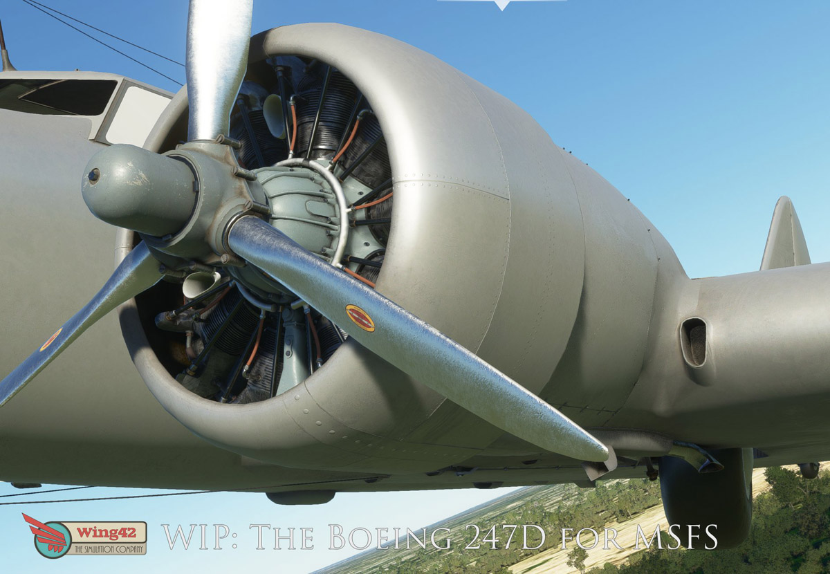 Wing42 shares new images of the Boeing 247D for MSFS - MSFS Addons