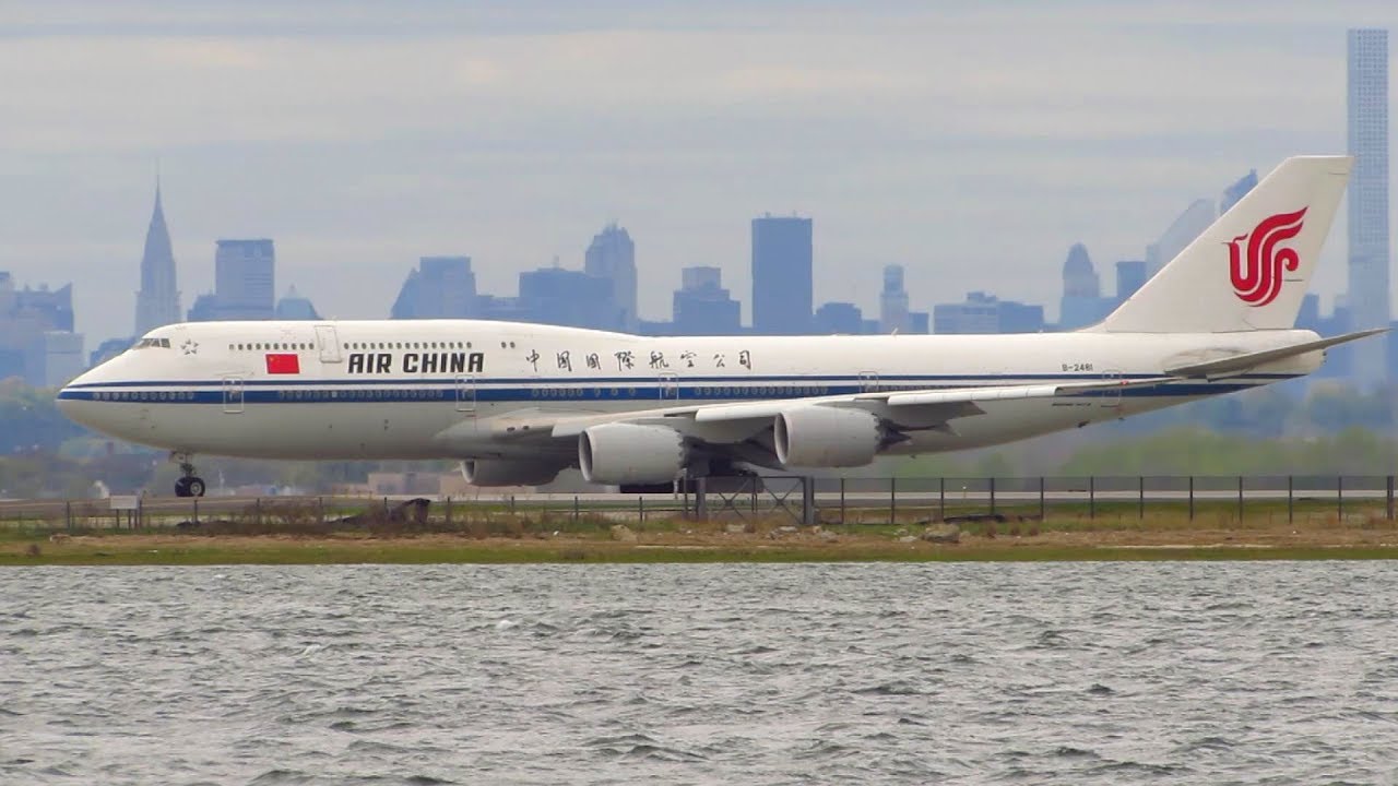 Air China Boeing 747-8i [B-2481] Stunning Takeoff from New York JFK Airport  [Full HD]