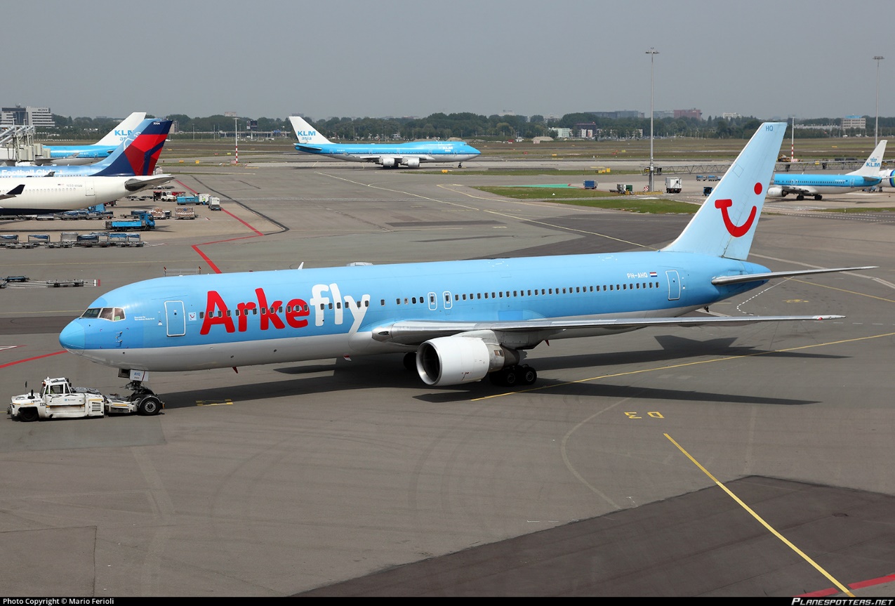 PH-AHQ ArkeFly Boeing 767-383ER photographed at Amsterdam Schiphol (AMS / EHAM) by Mario Ferioli