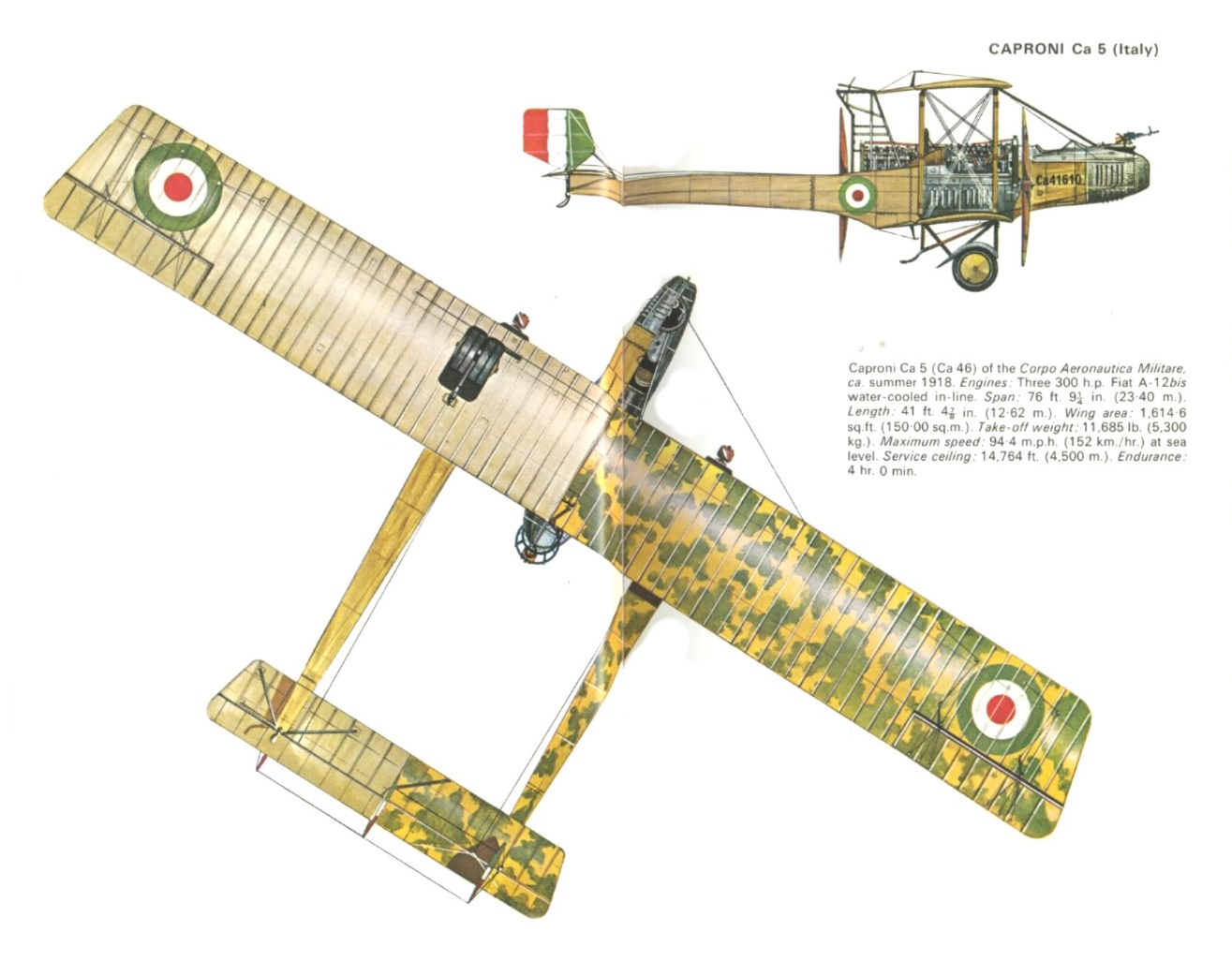 Afbeeldingsresultaat voor Caproni Ca.5