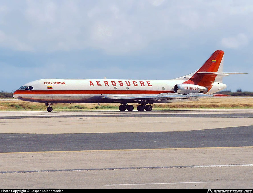 HK-3806X Aerosucre Sud Aviation SE 210 Caravelle 10B (Super-Caravelle)  Photo by Casper Kolenbrander | ID 216107 | Planespotters.net