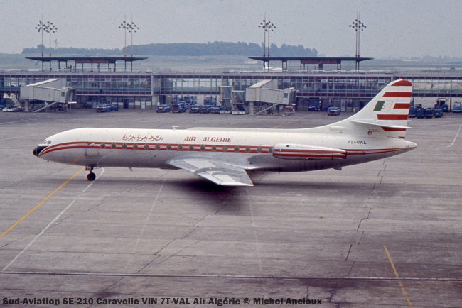 005 Sud-Aviation SE-210 Caravelle VIN 7T-VAL Air Algrie  Michel Anciaux   Aviation Rainbows