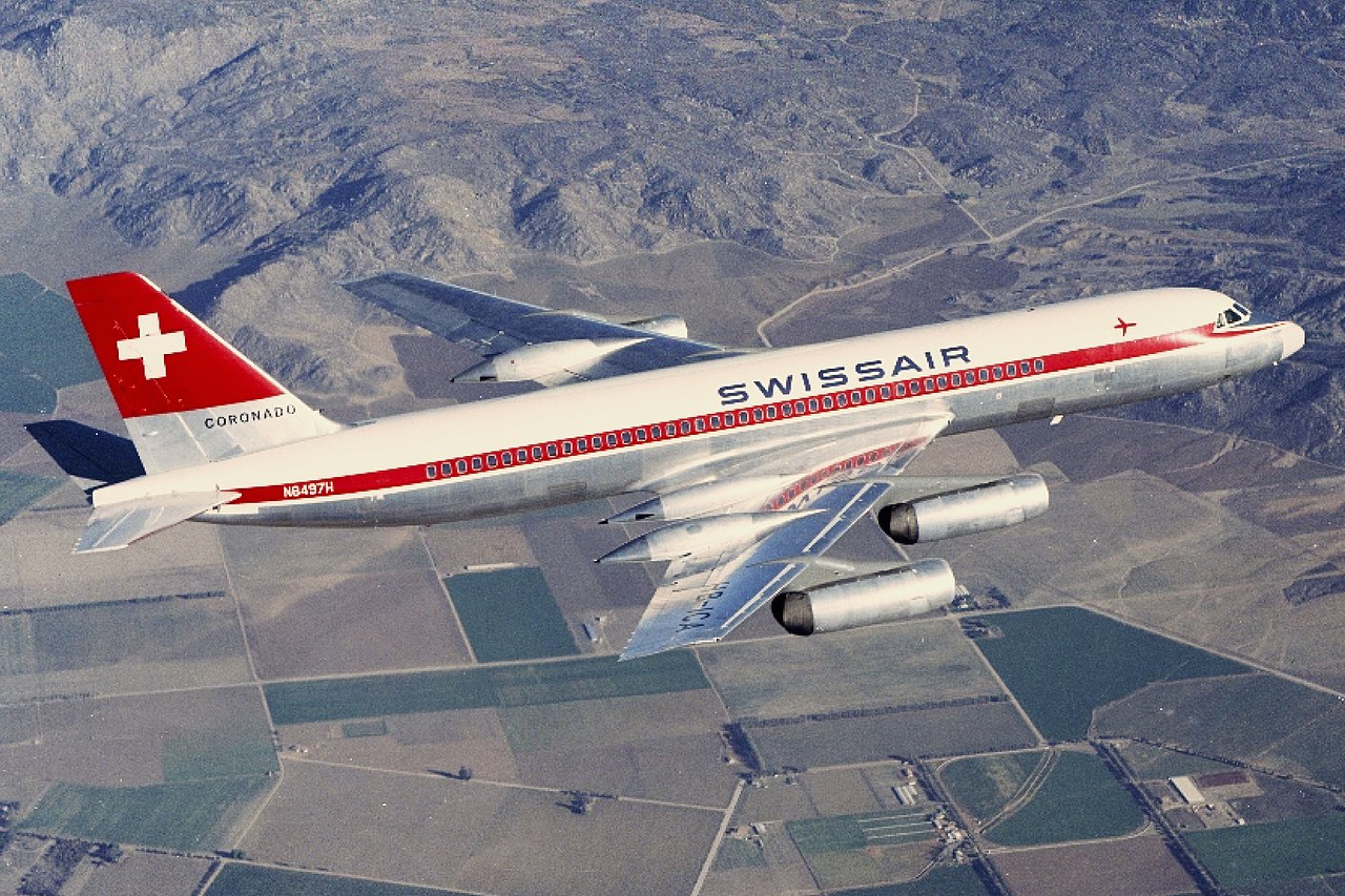 Swissair Convair 990 in flight | HB-ICA | Whitcomb bodies