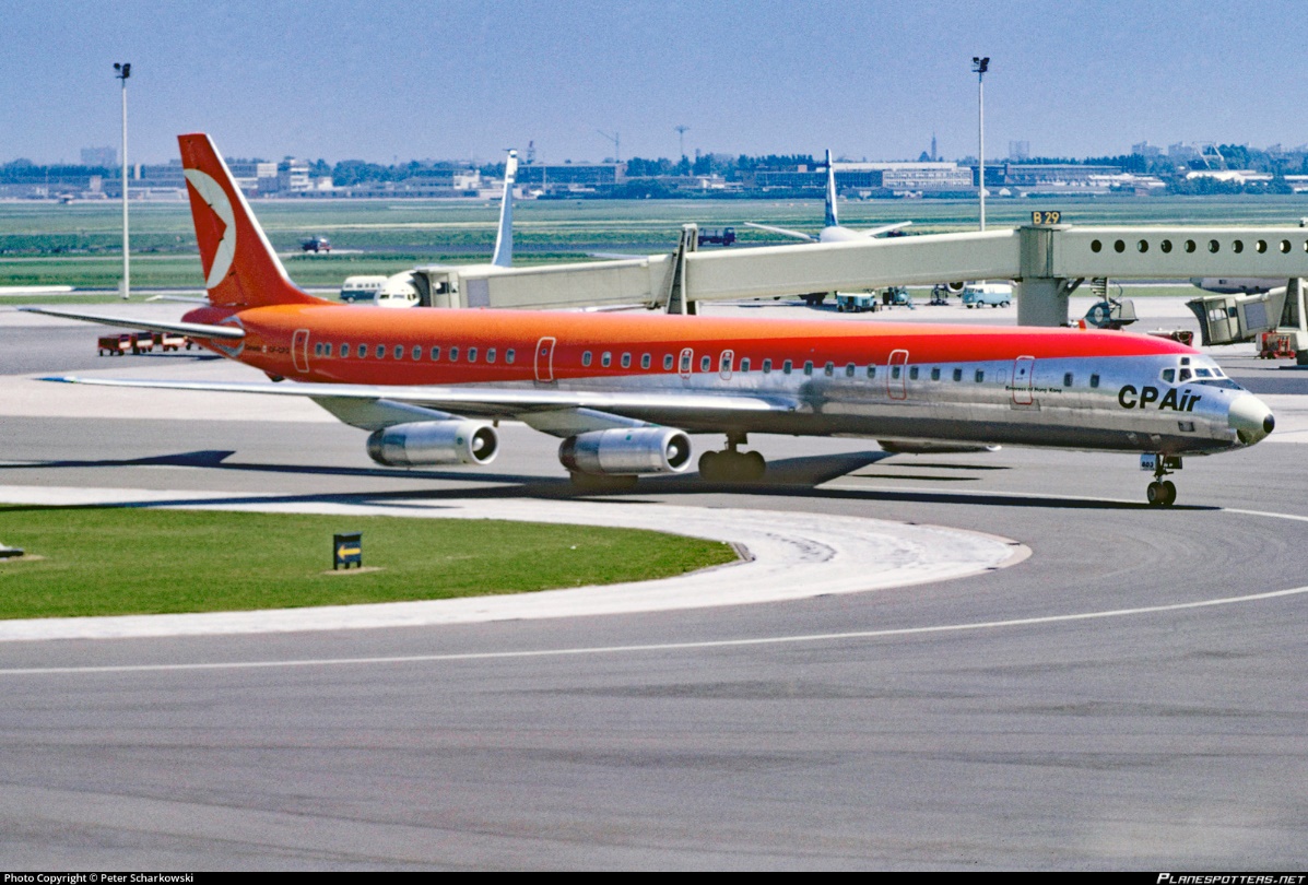 CF-CPQ CP Air Douglas DC-8-63 photographed at Amsterdam Schiphol (AMS / EHAM) by Peter Scharkowski