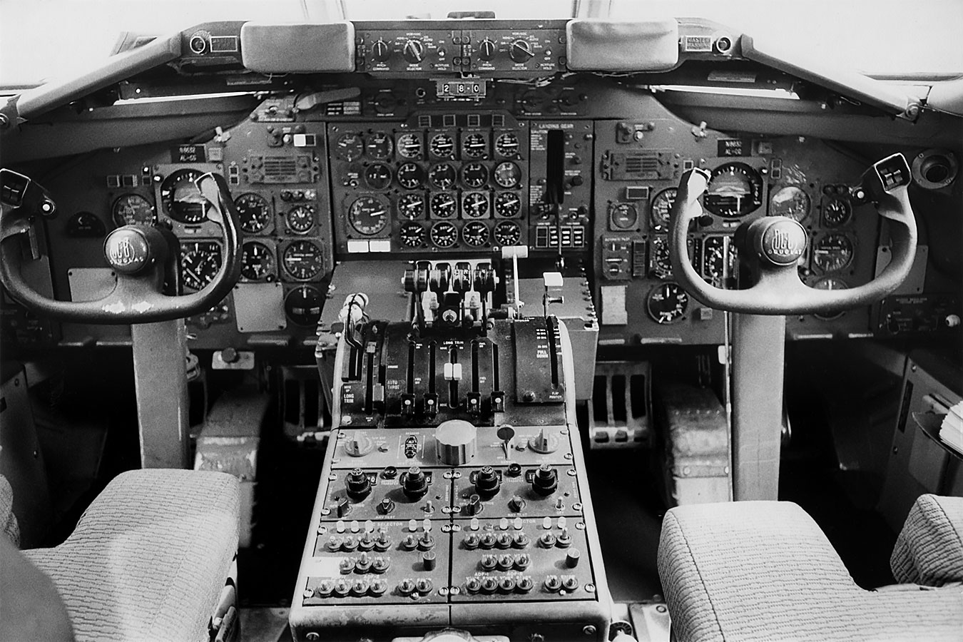 Seaboard DC-8-63CF cockpit