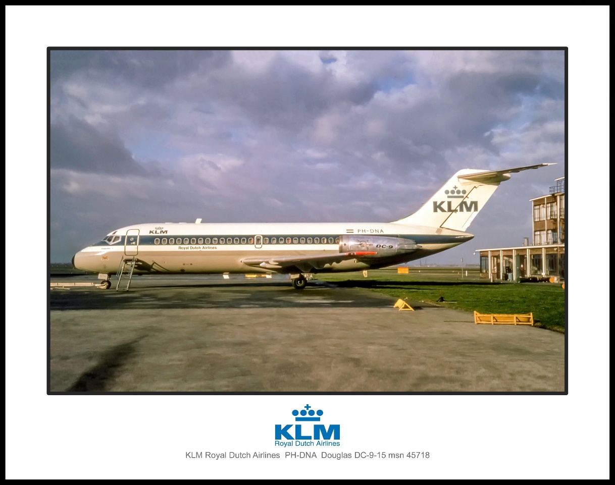 KLM Royal Dutch Airlines Douglas DC-9-15 Foto 11x14 - Etsy Belgi