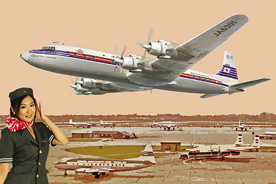 Douglas DC-7C Japan Air Lines Roden 303