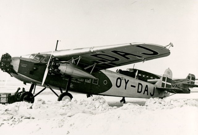 2161_026787, In Denemarken onder licentie gebouwde Fokker F.XII  &quot;Kronprinsesse Ingrid&quot; van Det Danske Luftfartselskab. -