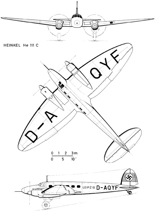 Blueprints &gt; WW2 Airplanes &gt; Heinkel &gt; Heinkel He 111C