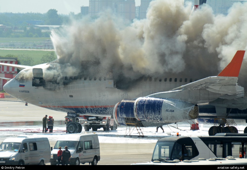 Ilyushin Il-96-300 | Aeroflot | RA-96010 | Il-96 on fire