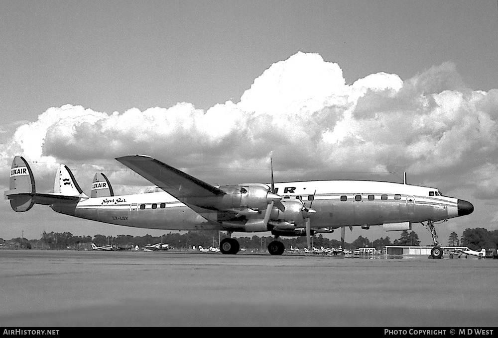 Aircraft Photo of LX-LGY | Lockheed L-1649A Starliner | Luxair |  AirHistory.net #104367