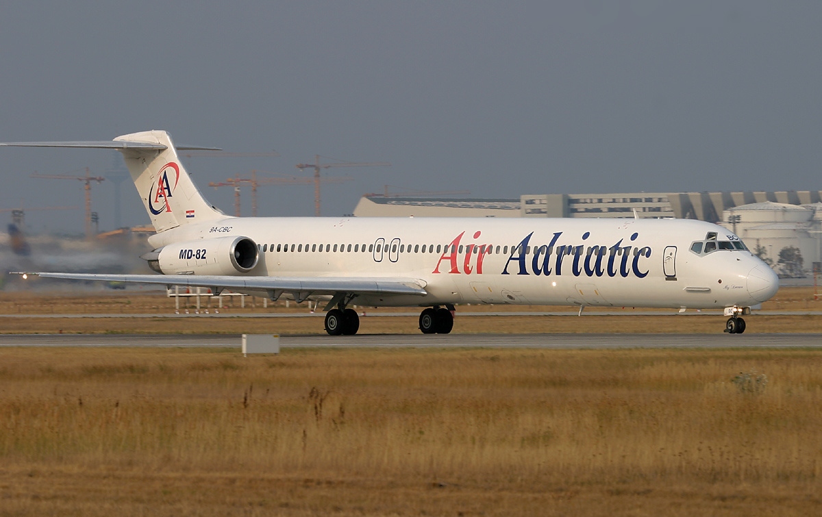 McDonnel Douglas MD-82 | Air Adriatic | 9A-CBC | MD-82 aircraft accelerating on the runway