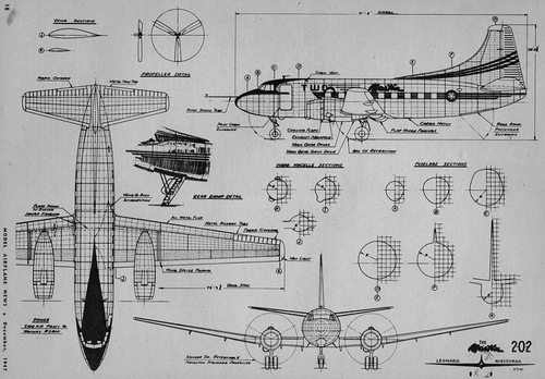 Model Airplane News - Martin 2-0-2 - Solid Model Memories