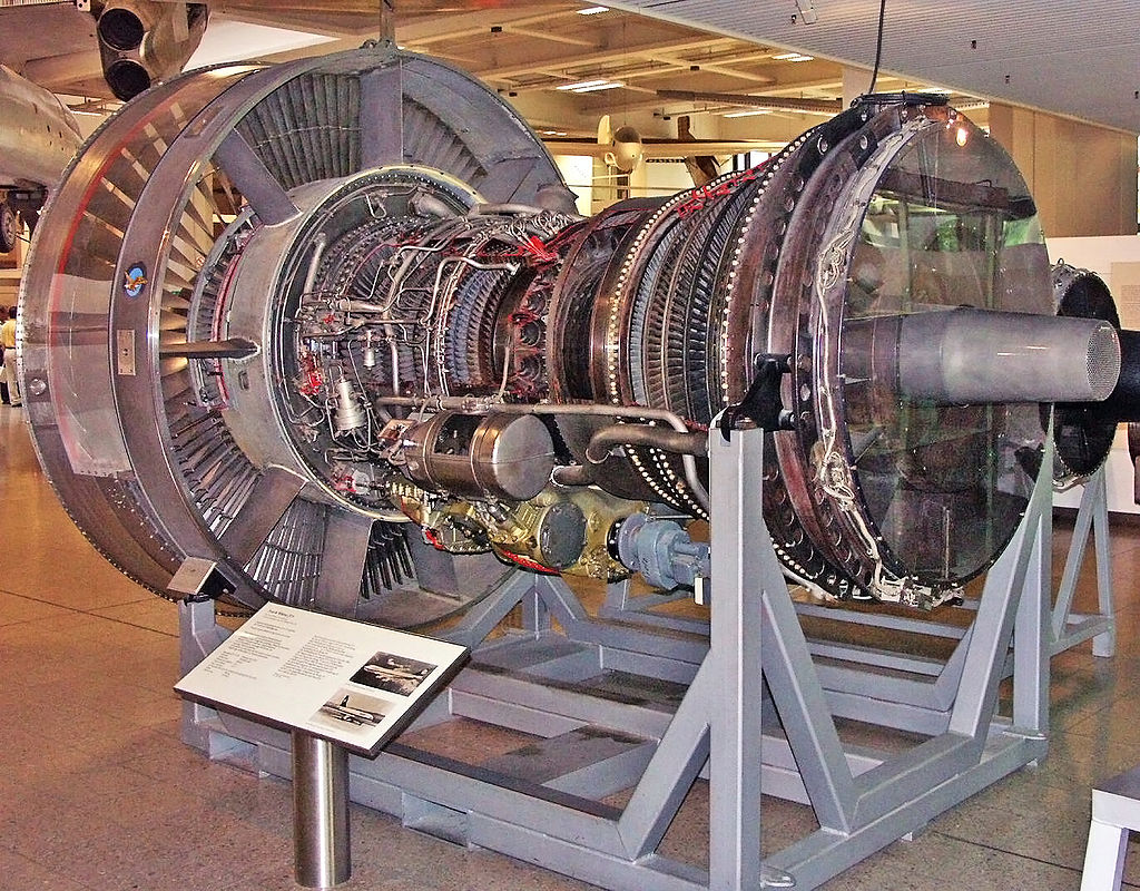 Pratt & Whitney JT9D-7 turbofan at the Deutsches Museum Munchen