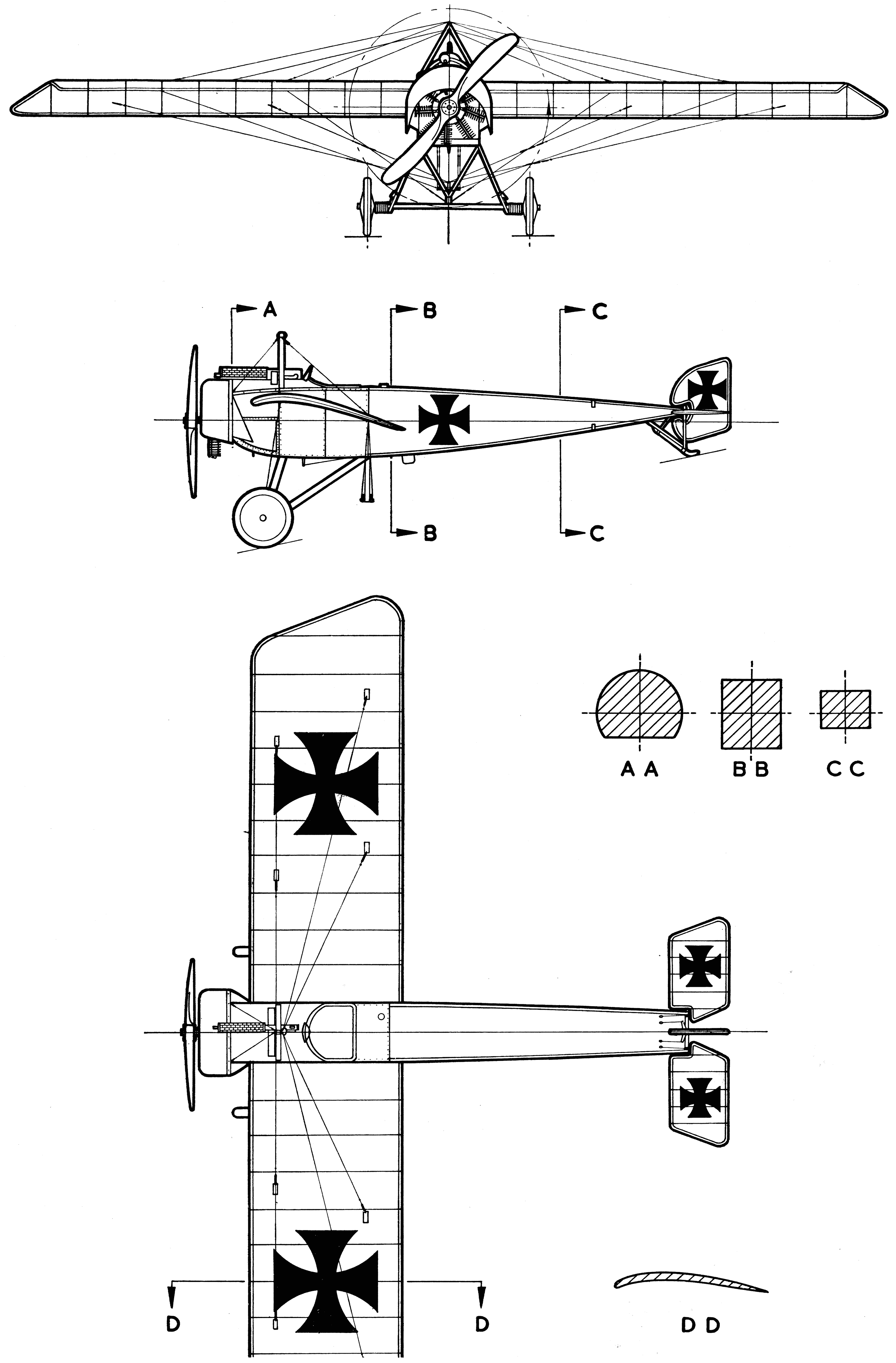 Pfalz E.I blueprint