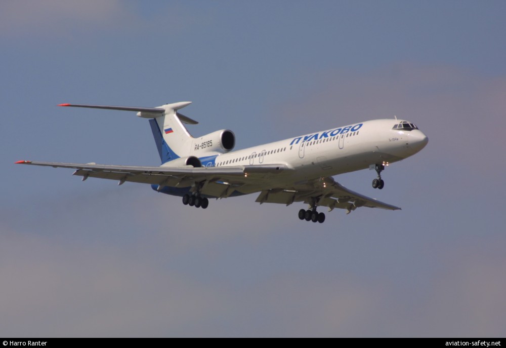 Tupolew Tu-154M | Pulkovo Airlines | RA-85185 | Tu-154M landing with flaps deployed