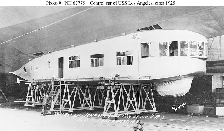 gondola of Zeppelin LZ126 ZR-3 USS Los Angeles 