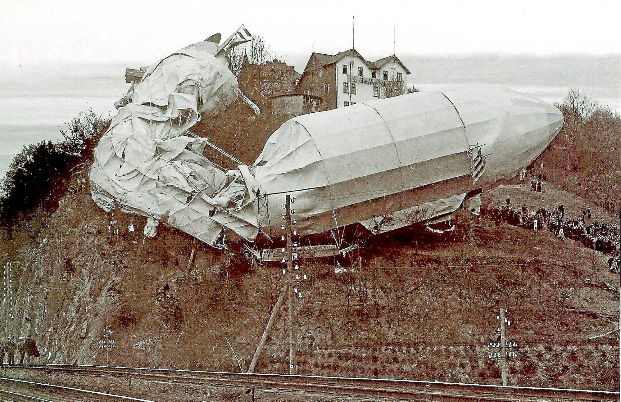 Als ein Zeppelin fr Aufregung sorgte