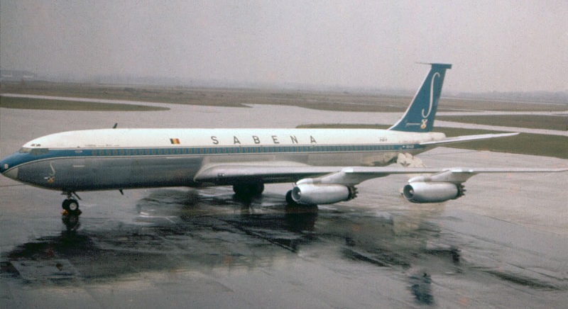 Boeing 707-329 OO-SJB, Sabena Flight 548. ( Guy Van de Merckt)