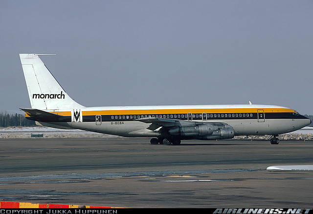 Boeing 720-023(B) G-BCBA, Monarch Airlines