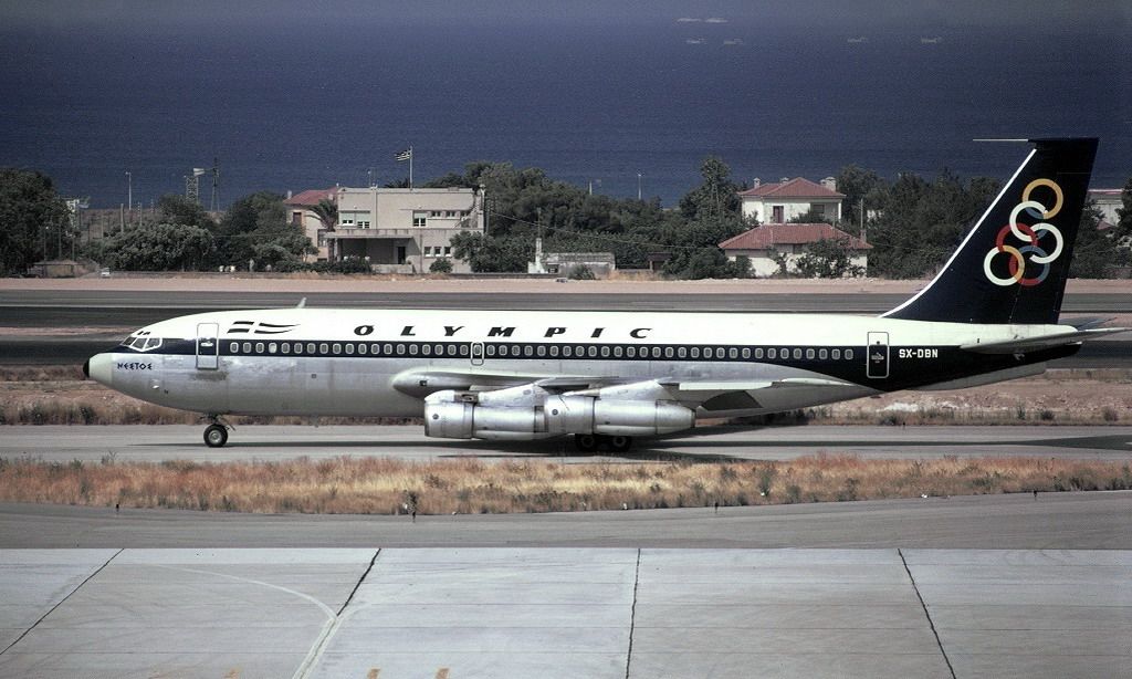 Olympic Airways B 720-051 (Nestos River) [SX-DBN] | Olympic airlines,  Olympics, Boeing 707