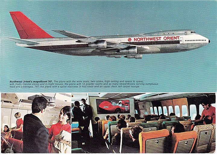 Northwest Orient Airlines, Boeing 747 - Vintage Airliners