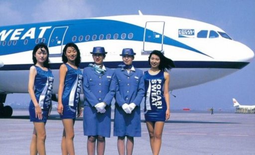 JAS Japan Air System Airbus A300-600 Pocari Sweat stewardess postcard -  HOLLANDMEGASTORE