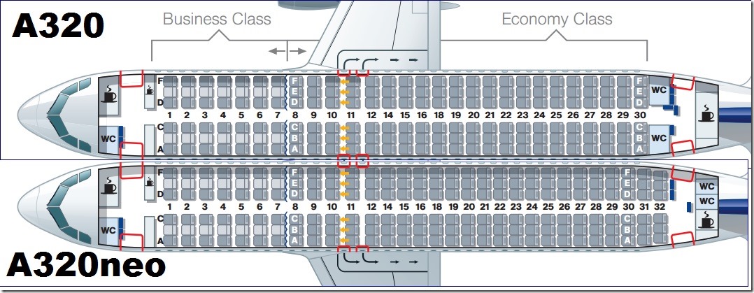 Passengers bemoan Space-Flex crunch on Lufthansa's new A320neo | canin layout