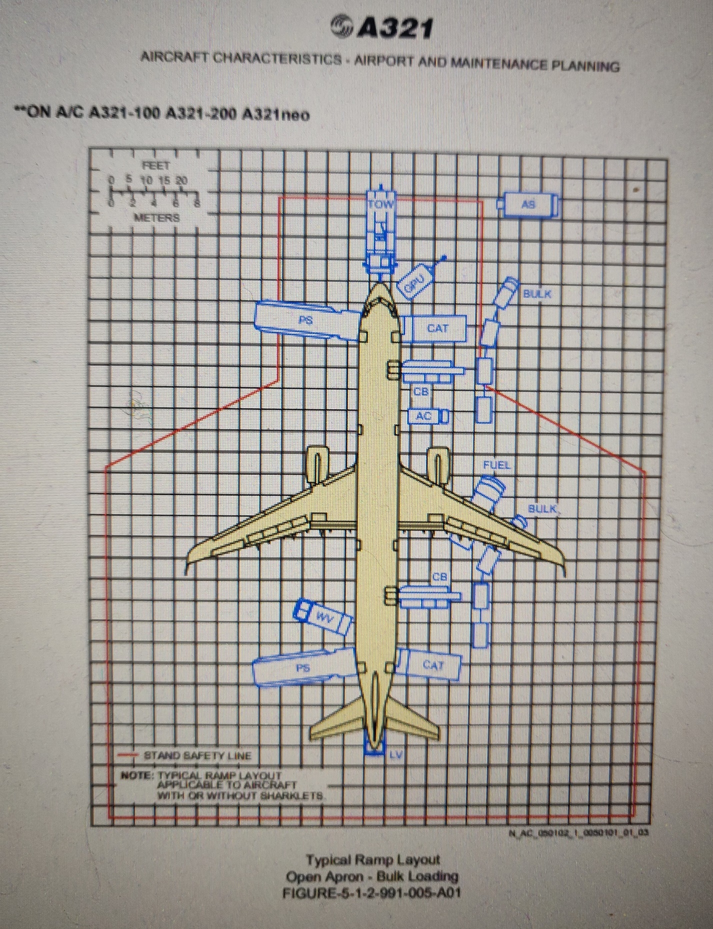 Airbus A321-100 ramp layout 