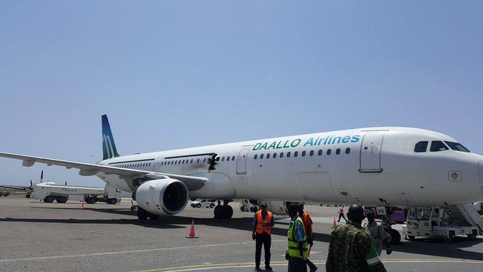 Airbus A321-111 | Daallo Airlines | SX-BHS | pixture of aircraft with hole blown in the side fuselage