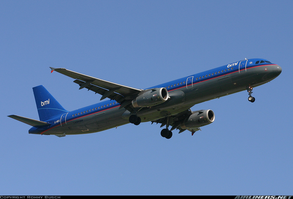 Airbus A321-200 | BMI | G-MIDJ | A321-231 aircraft landing