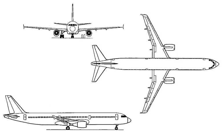 AIRBUS A-321 3-view drawing | SKYbrary Aviation Safety